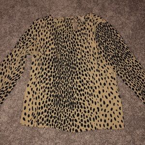 J crew animal print shirt